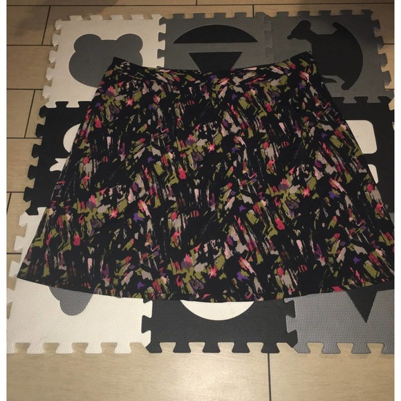 Lane Bryant Black Splatter Multi-Colored Polyester/Spandex Midi Pencil Skirt 2XL - Picture 6 of 10